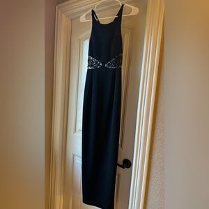 Cache Black Beaded Formal Dress, Size 3-4